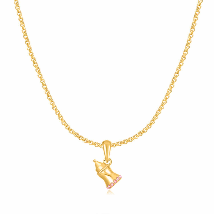 Mini Biberón Collar - Plata Esterlina