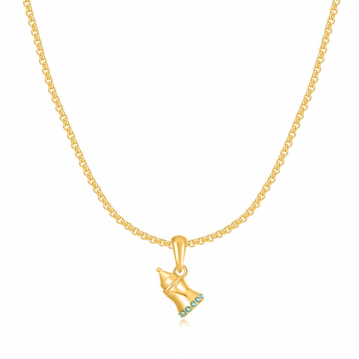 Mini Biberón Collar - Plata Esterlina