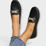 Kris - Zapatos Mocasines de Cuero