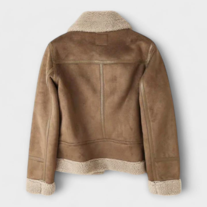 Kate - Chaqueta de cuero estilo aviador