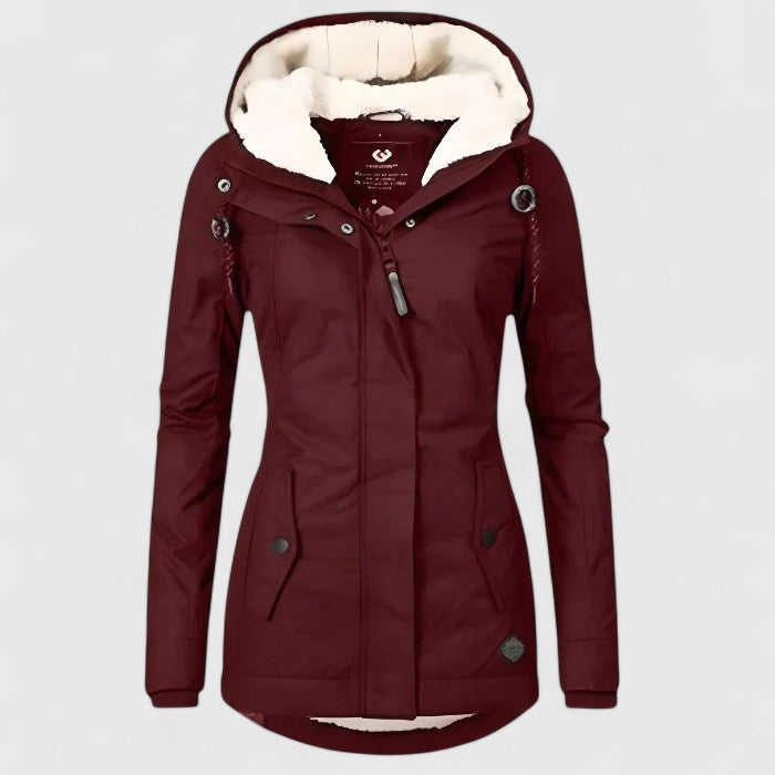 Mara - Chaqueta de otoño impermeable con capucha
