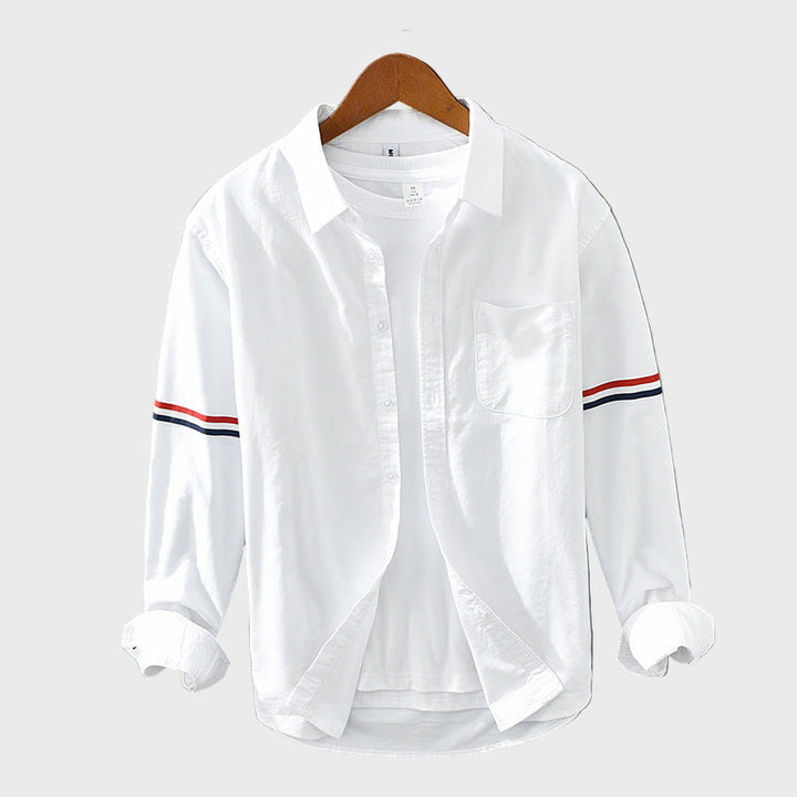 Valter – Camisa de lino bordada