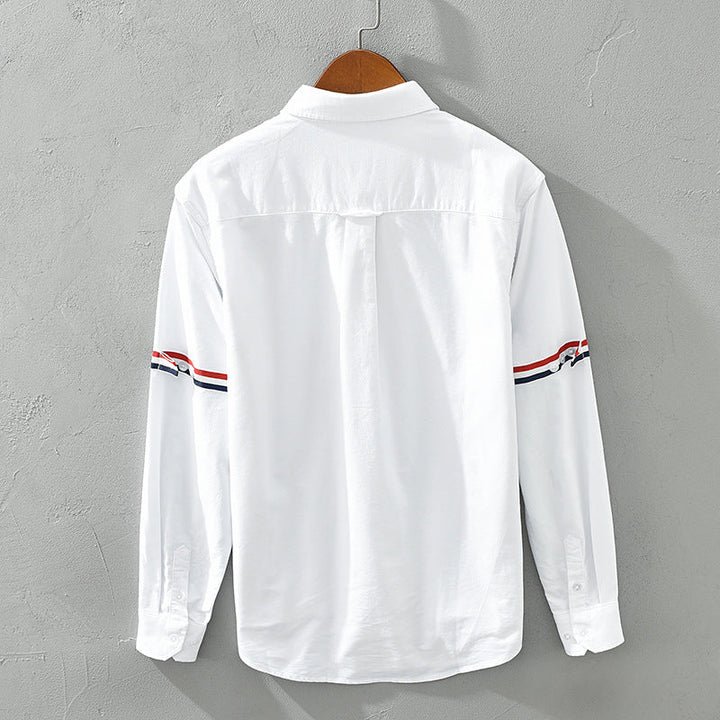 Valter – Camisa de lino bordada