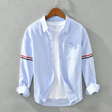 Valter – Camisa de lino bordada