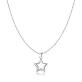 Star Charm Necklace - Sterling Silver