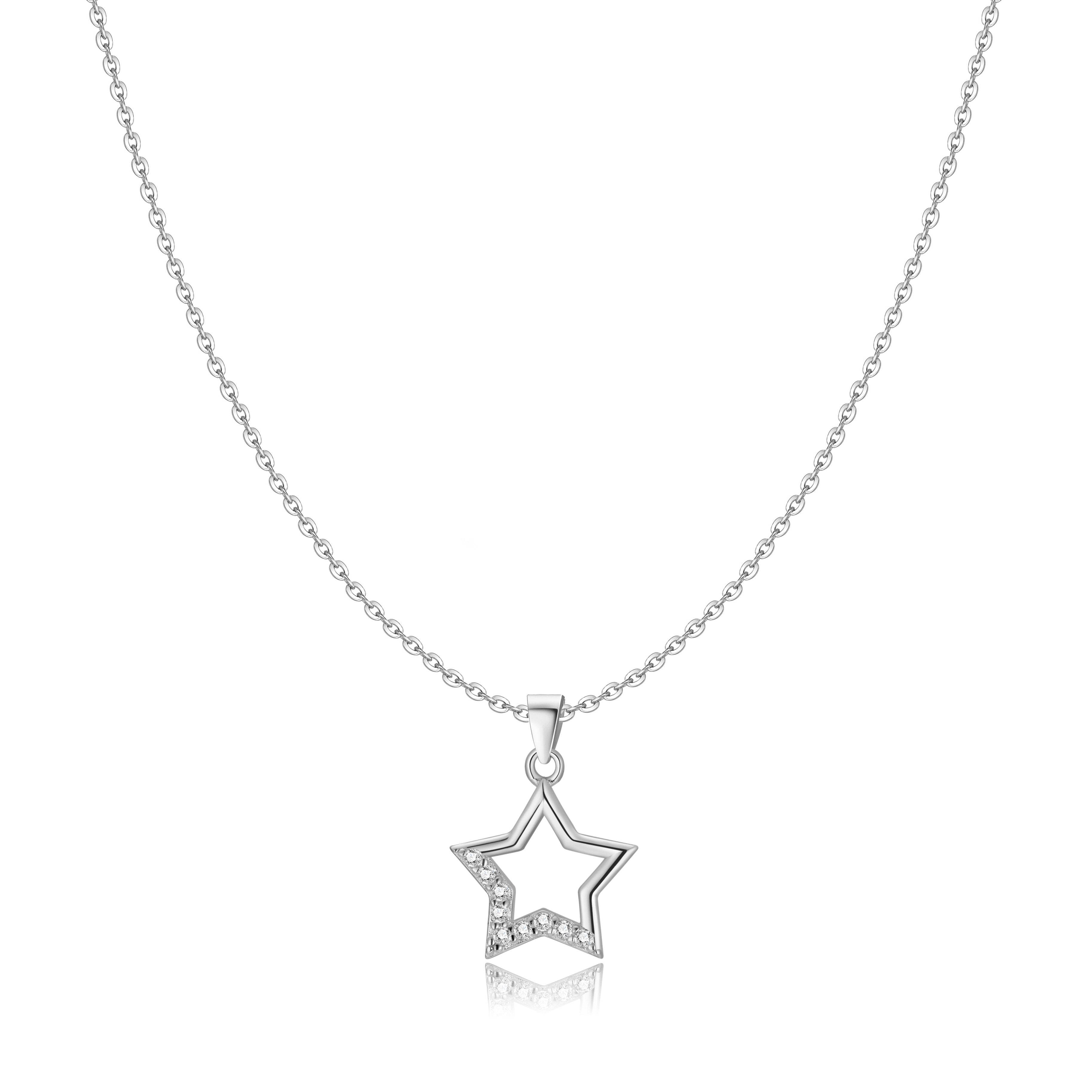 Star Charm Necklace - Sterling Silver