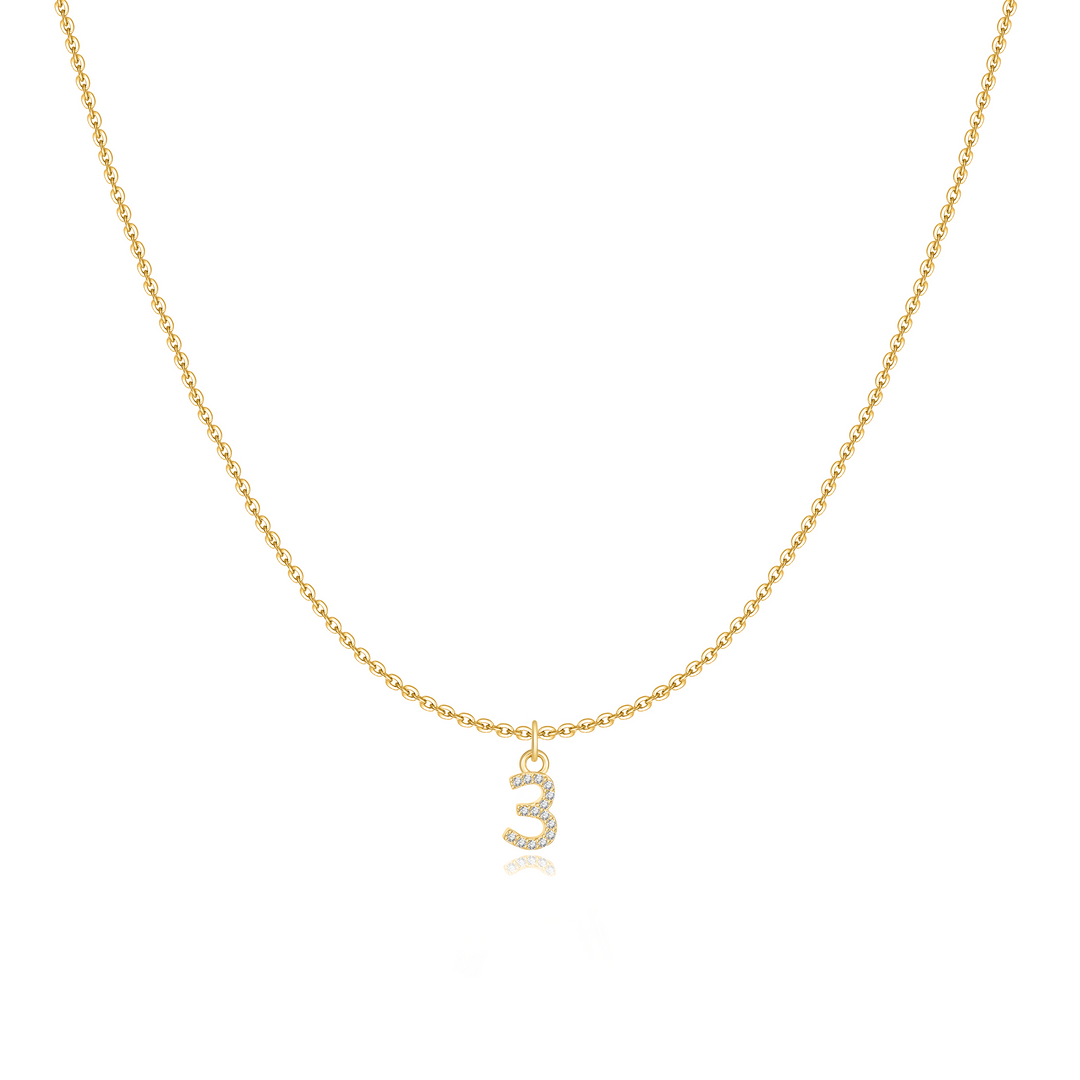 Little Numéro Sterling Silver Necklace