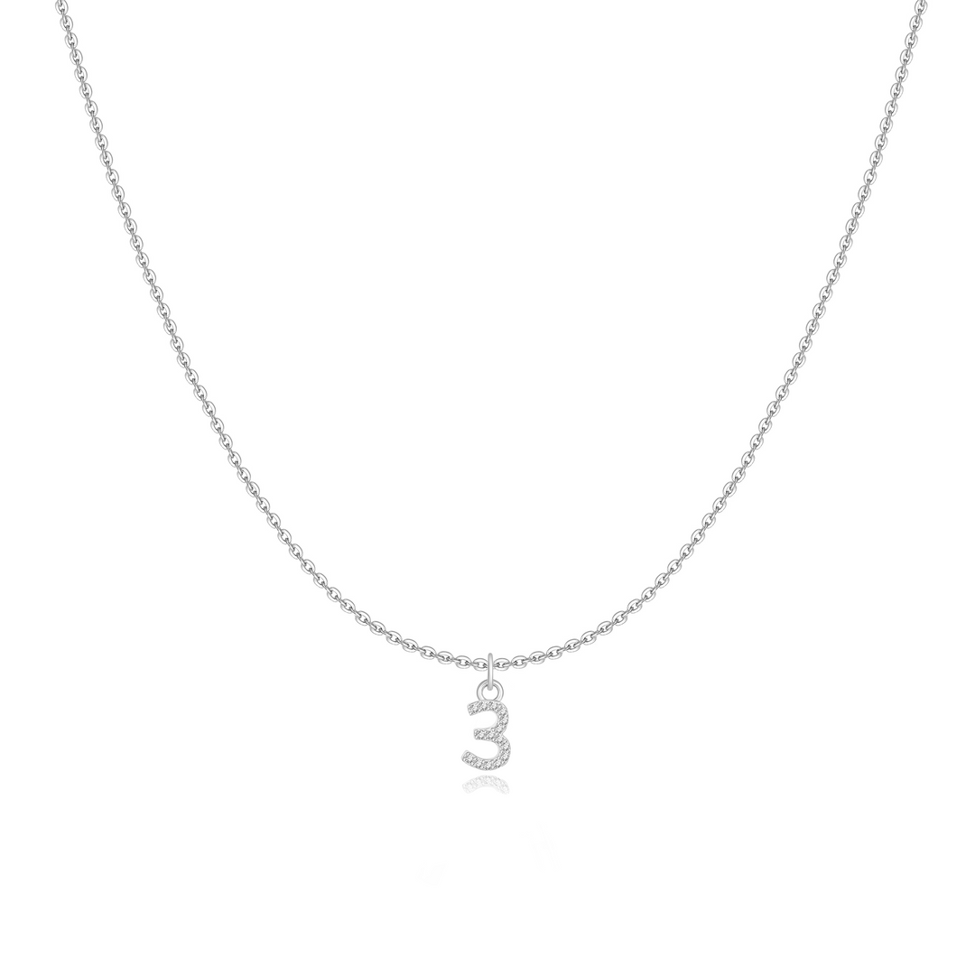 Little Numéro Sterling Silver Necklace
