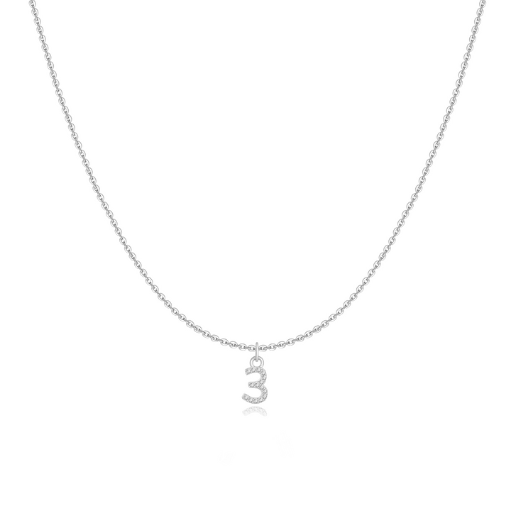 Little Numéro Sterling Silver Necklace