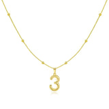 Collar Numérico en Plata Esterlina