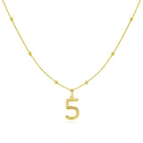 Collar Numérico en Plata Esterlina