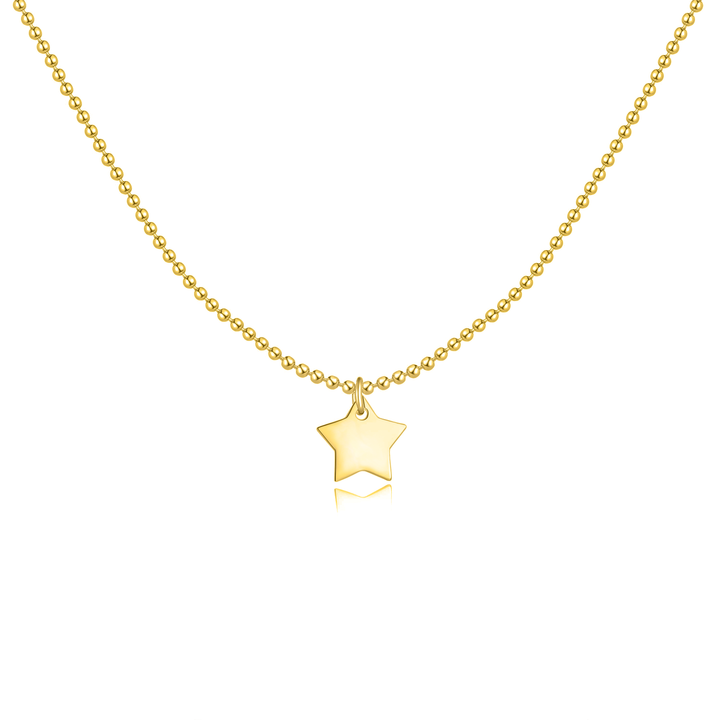 Cinco Estrellas Collar - Oro y Plata