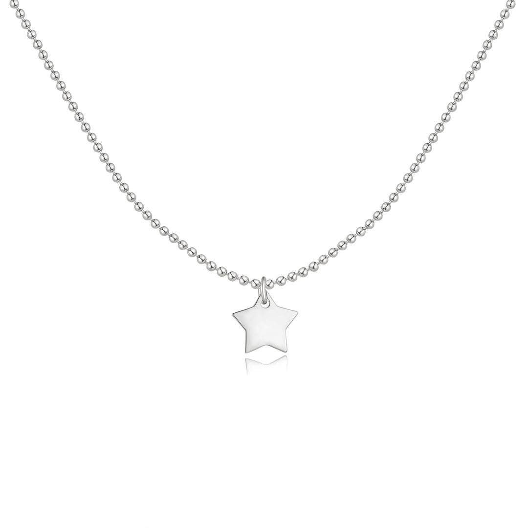 Cinco Estrellas Collar - Oro y Plata