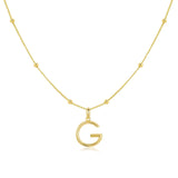 Collar Alfabético en Plata Esterlina