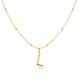 Collar Alfabético en Plata Esterlina