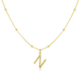 Collar Alfabético en Plata Esterlina