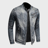 Damon - Chaqueta de Denim Vintage de Alta Calidad