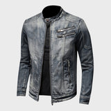 Damon - Chaqueta de Denim Vintage de Alta Calidad