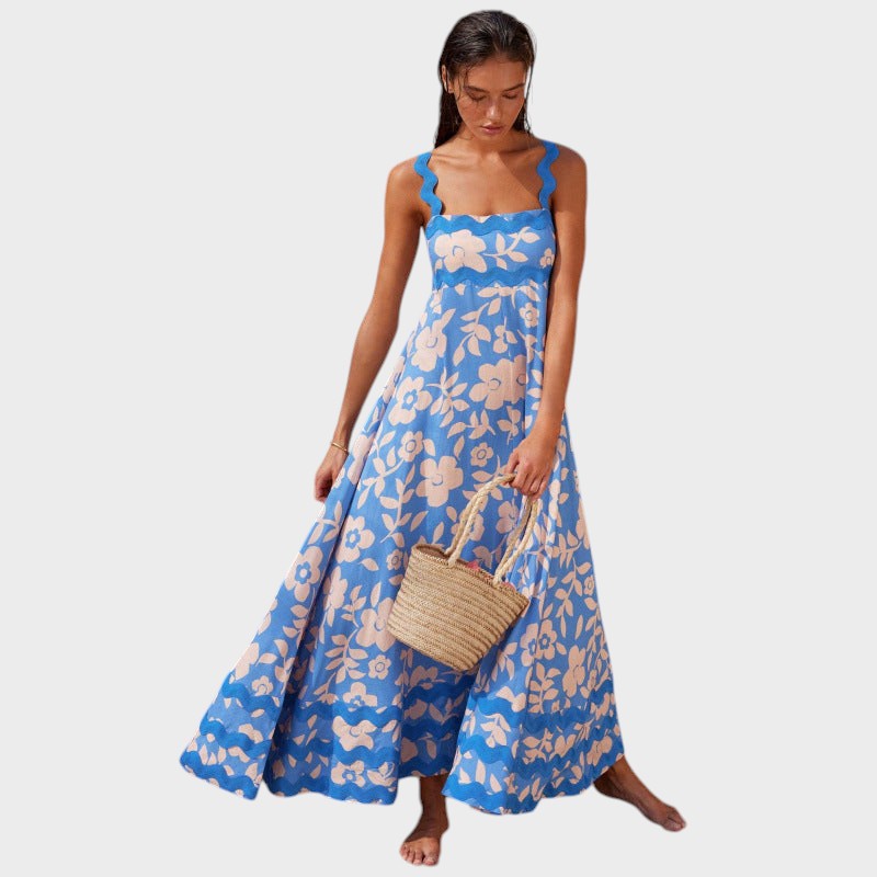 Alice - Vestido sin mangas de corte amplio con diseño floral