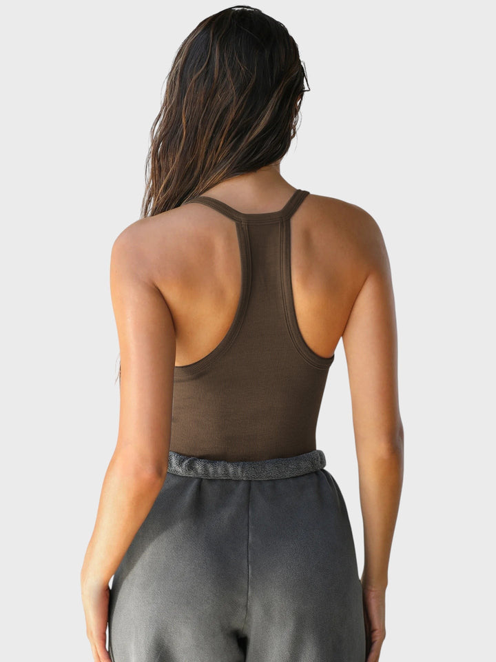 Mia - Blusa sin mangas con elegante escote en V para realzar tu estilo