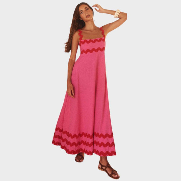 Alice - Vestido sin mangas de corte amplio con diseño floral