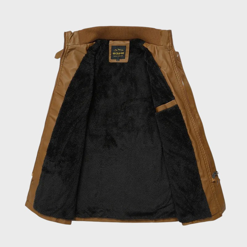 Ferdinand - Abrigo Largo de Cuero