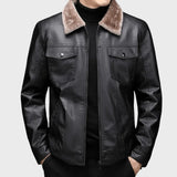 Ivan - Chaqueta de Cuero Vintage