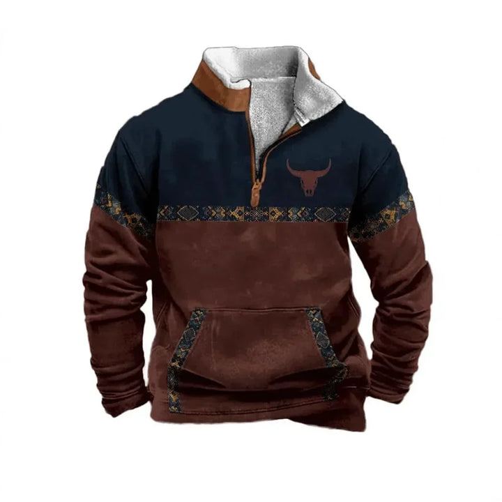 Karel - Suéter con cremallera frontal