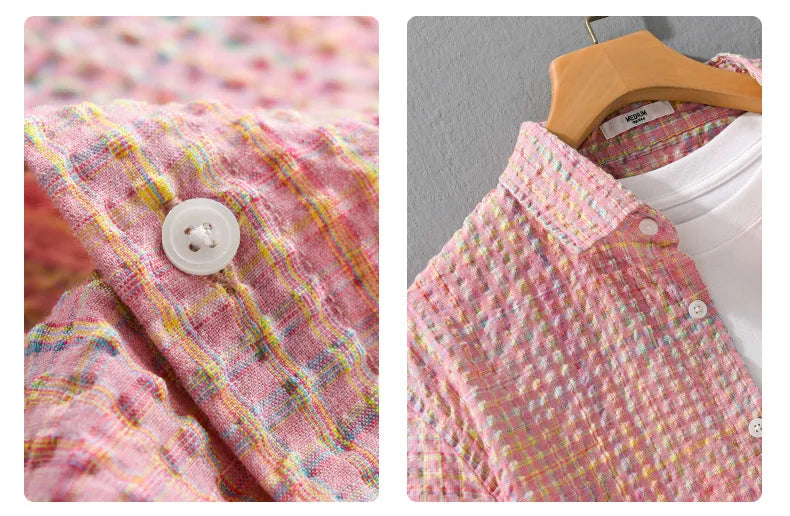 Simon – Camisa de Textura Burbujas