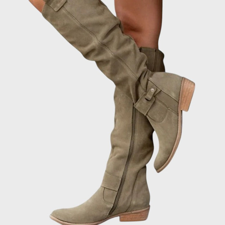 Sara - Botas de cuero elegantes para mujer