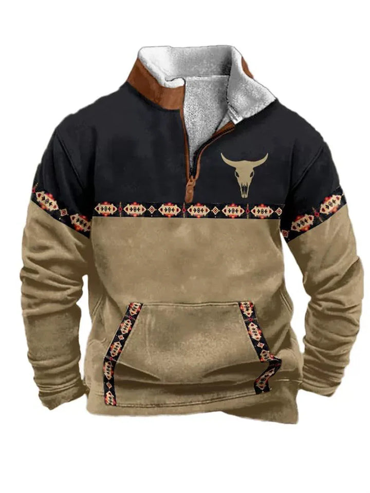 Karel - Suéter con cremallera frontal