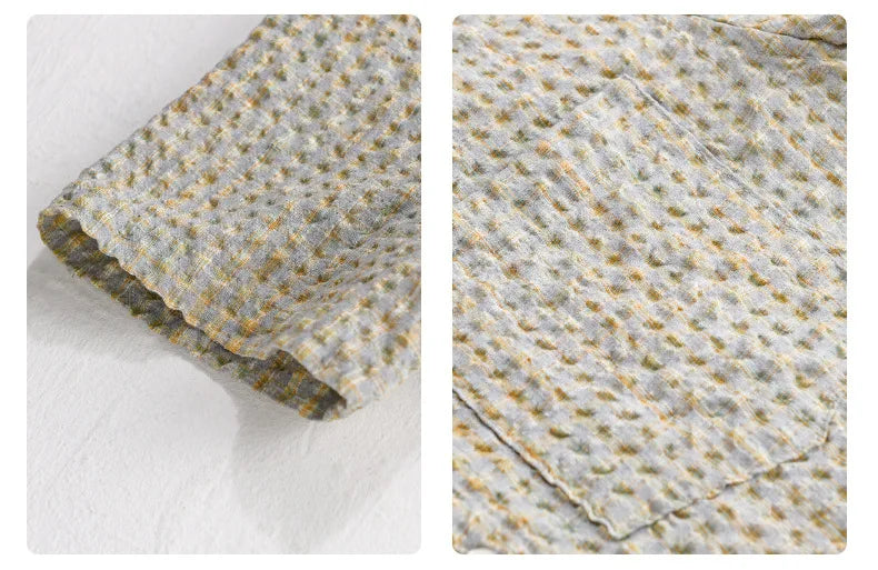 Simon – Camisa de Textura Burbujas