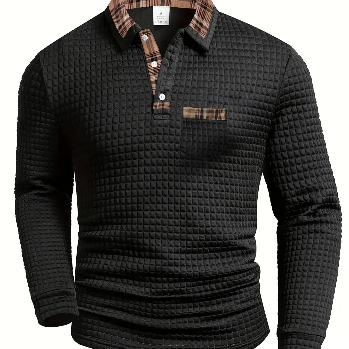 Sven - Camisa polo masculina con cuello a contraste
