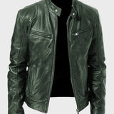 Matias- Chaqueta de Cuero Casual