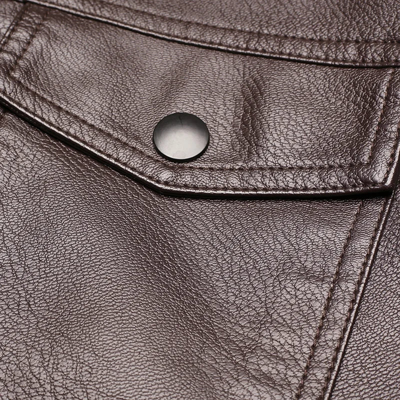 Ivan - Chaqueta de Cuero Vintage