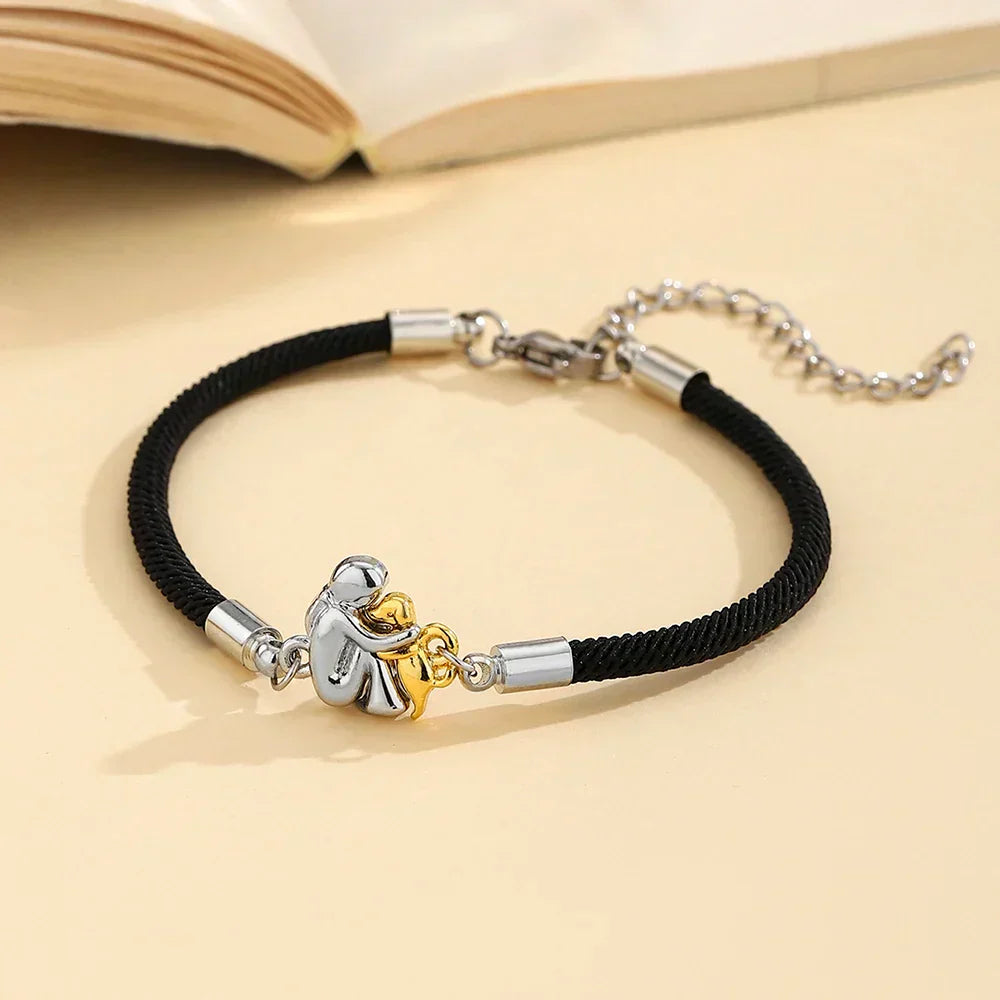 Pulsera de cordón con símbolo de perro