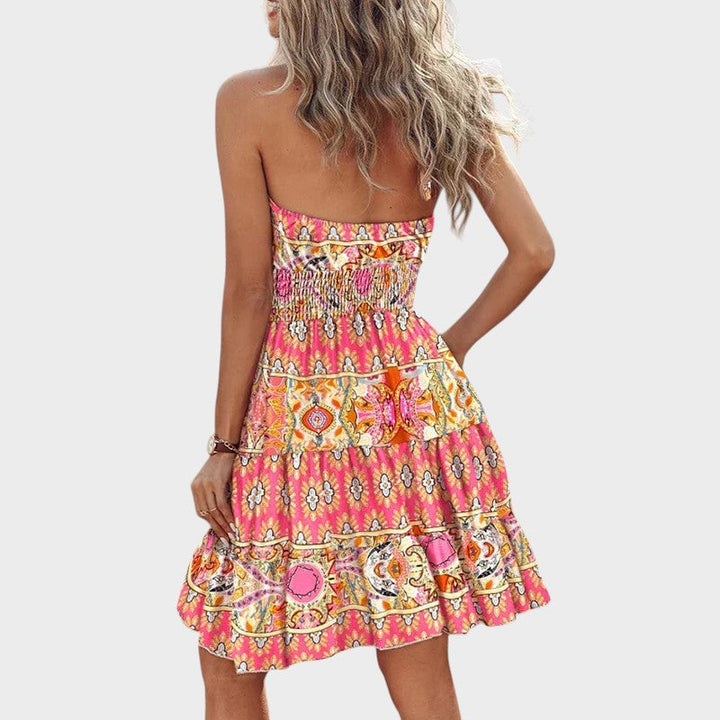 Pavla – Vestido de verano corto con espalda al descubierto