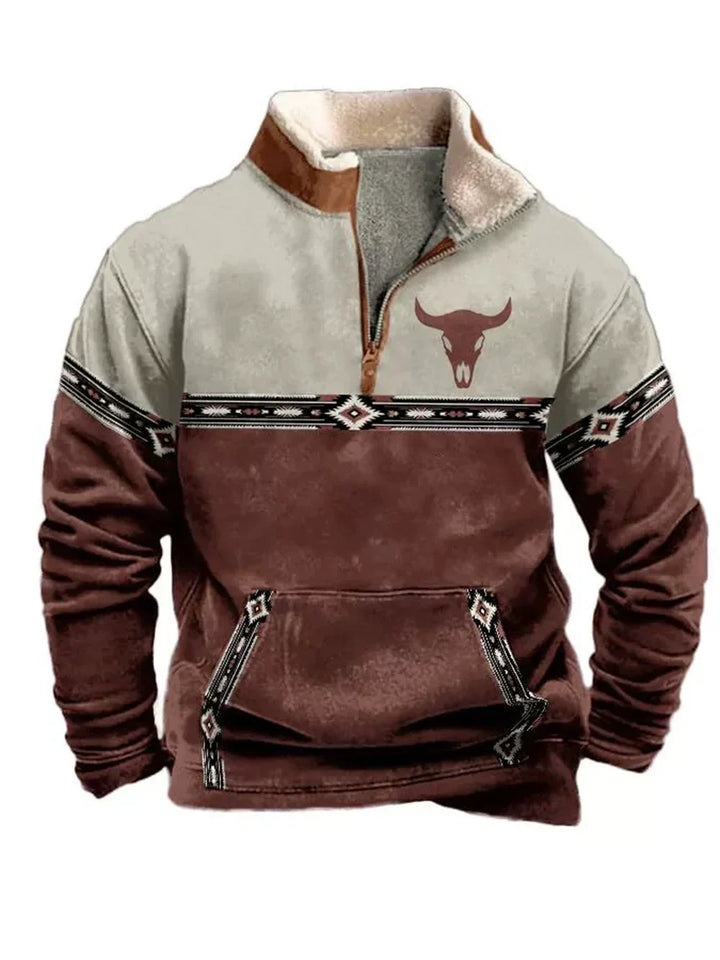 Karel - Suéter con cremallera frontal