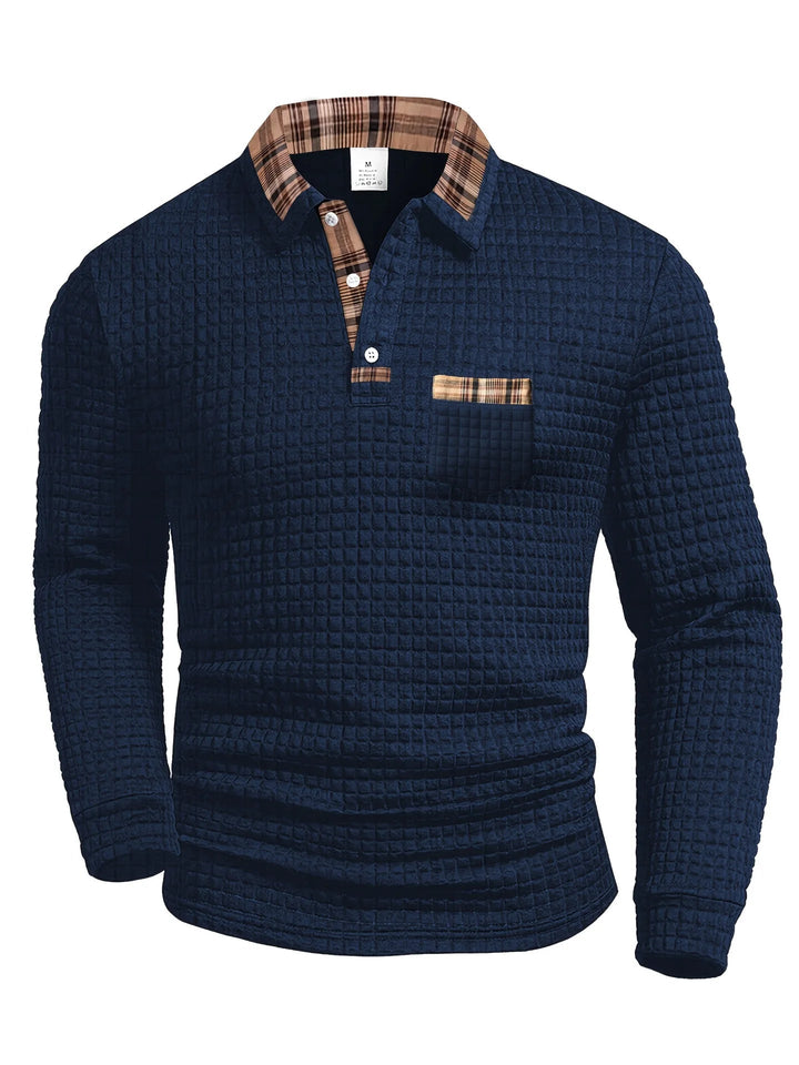 Sven - Camisa polo masculina con cuello a contraste
