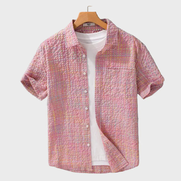 Simon – Camisa de Textura Burbujas