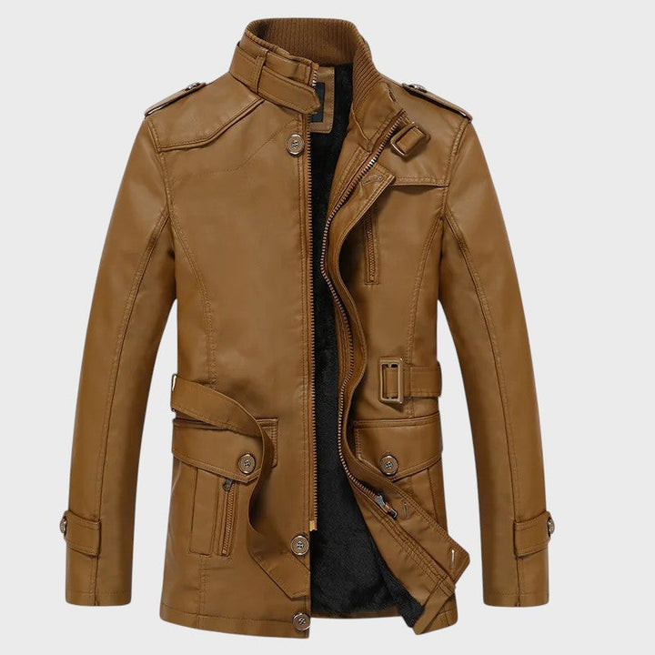 Ferdinand - Abrigo Largo de Cuero