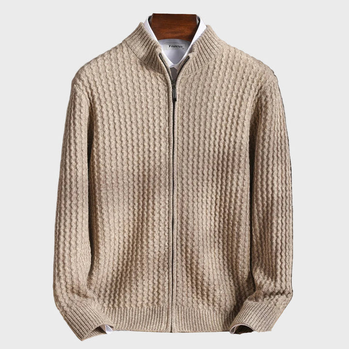 Jan - Suéter de cachemira con cremallera