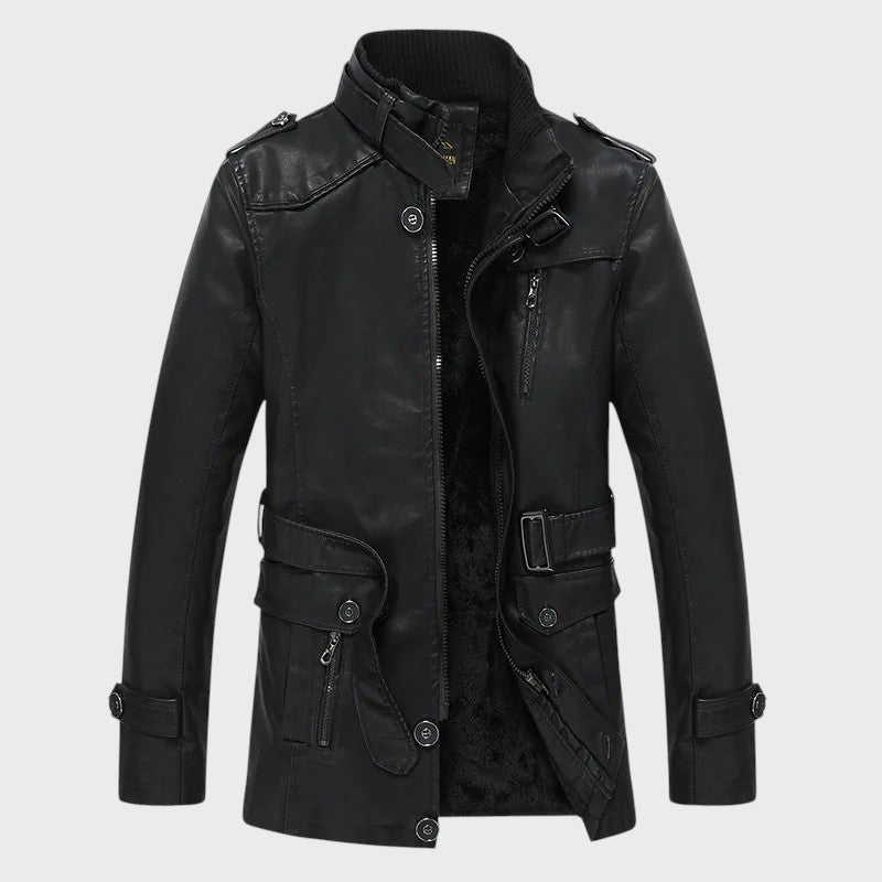 Ferdinand - Abrigo Largo de Cuero