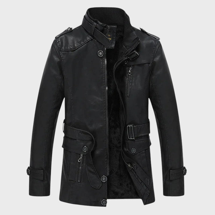 Ferdinand - Abrigo Largo de Cuero