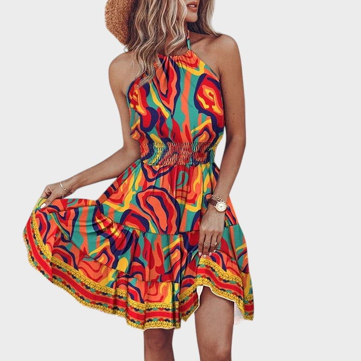 Pavla – Vestido de verano corto con espalda al descubierto