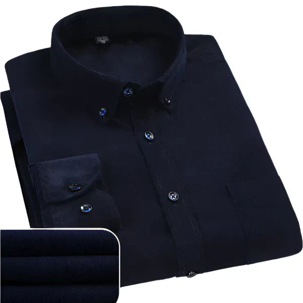 Emanuel – Camisa de hombre de terciopelo premium