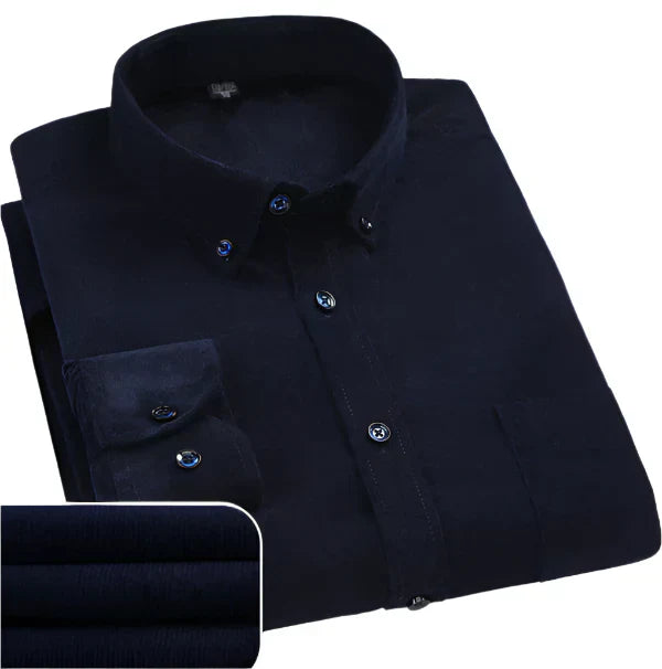 Emanuel – Camisa de hombre de terciopelo premium
