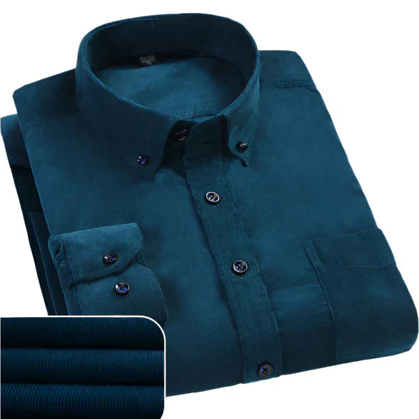Emanuel – Camisa de hombre de terciopelo premium