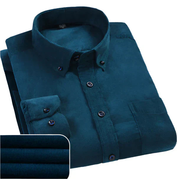 Emanuel – Camisa de hombre de terciopelo premium