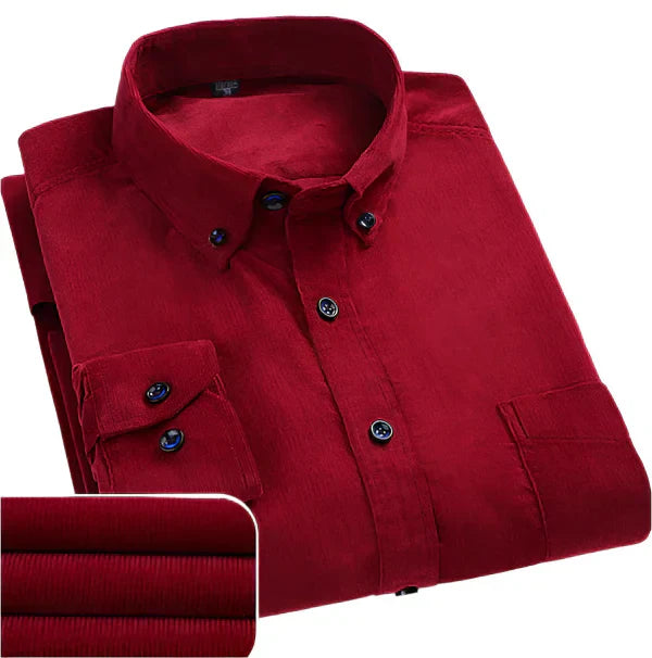 Emanuel – Camisa de hombre de terciopelo premium